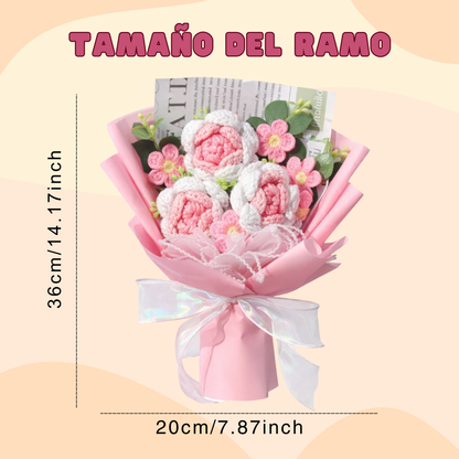 Ramo de flores crochet