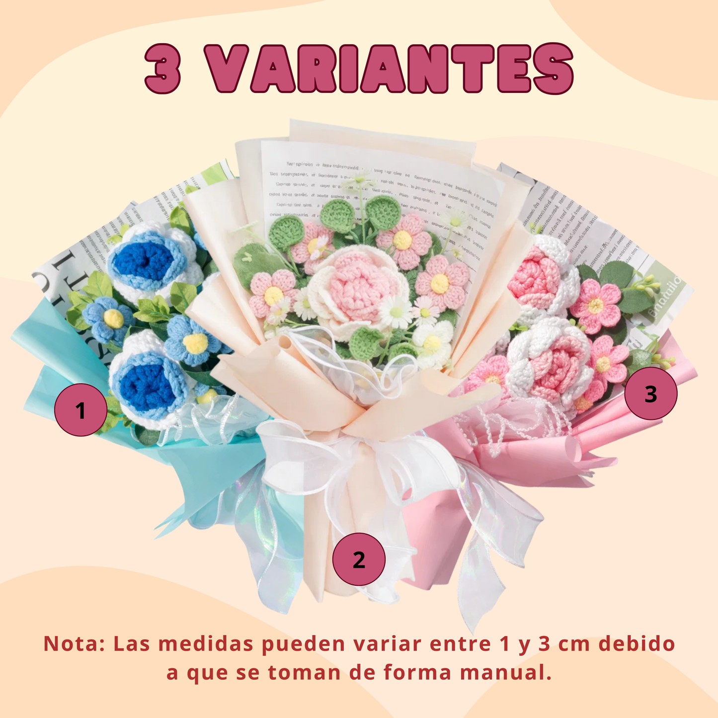 Ramo de flores crochet